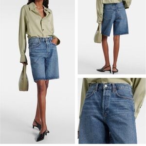 Agolde buttonfly long short loose fit vintage